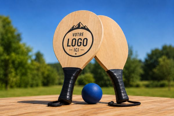 Boostez votre visibilité avec des raquettes en bois personnalisées !